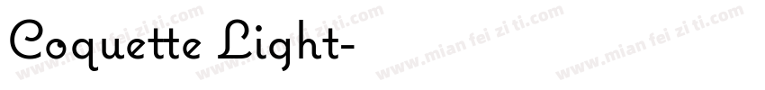 Coquette Light字体转换